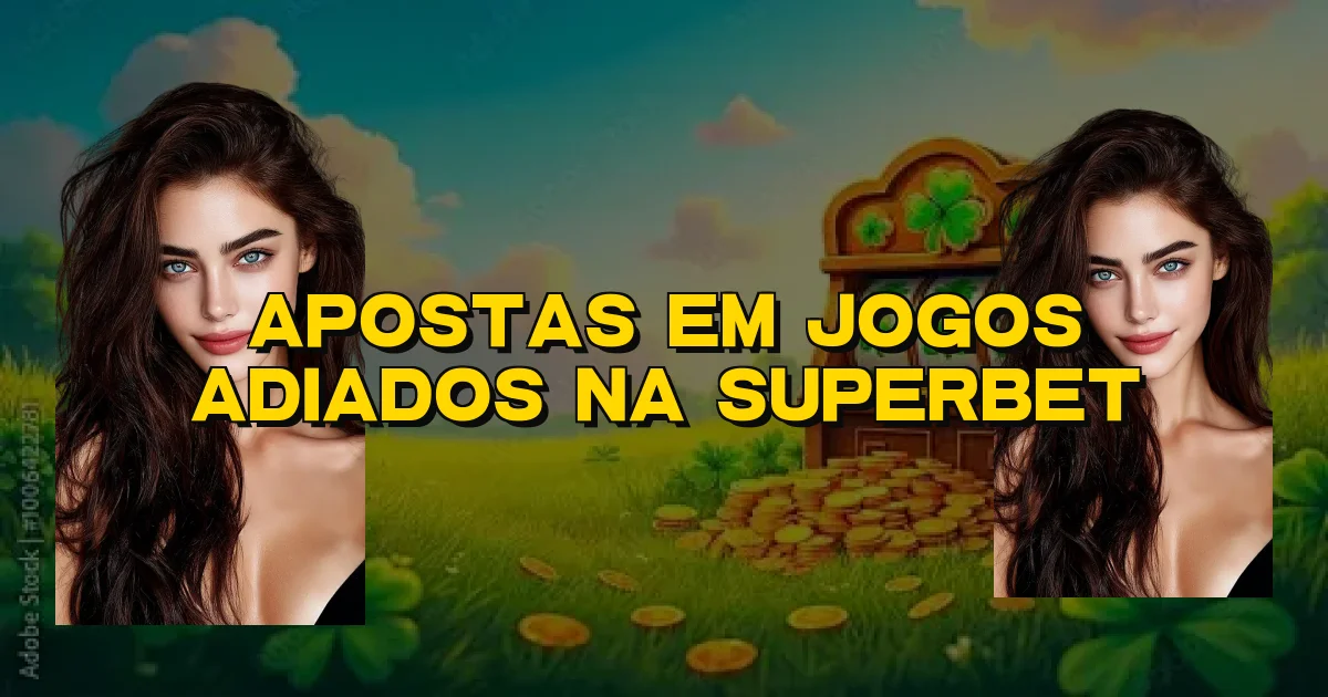 Apostas Em Jogos Adiados Na Superbet Oficial